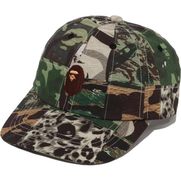 CAMO PATCHWORK PANEL CAP MENS