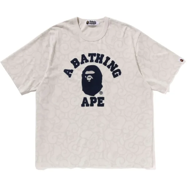 WASHED CLOUD CAMO COLLEGE RELAXED FIT TEE MENS