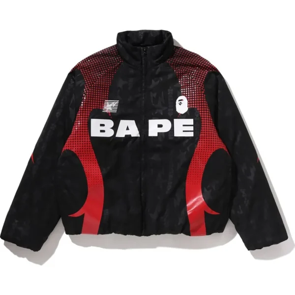 ABA FRAME MONOGRAM JACQUARD MULTI LOGO PADDED JACKET MENS