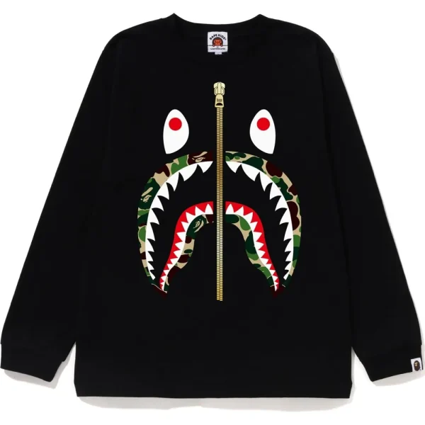 ABC CAMO SHARK L/S TEE JR KIDS
