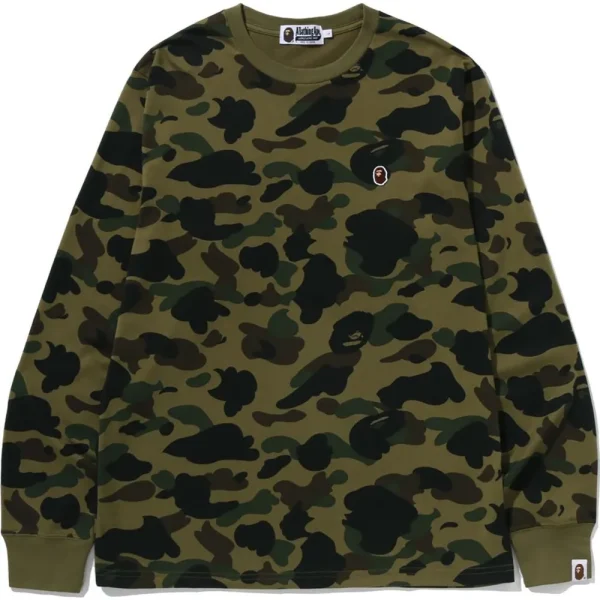 1ST CAMO ONE POINT LS TEE MENS