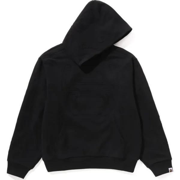 PADDED SHARK CROPPED FIT PULLOVER HOODIE MENS