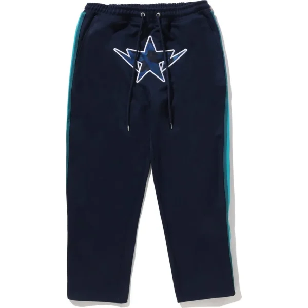 BAPE X JUST DON COLOR CAMO STA RELAXED FIT TRACK PANTS MENS