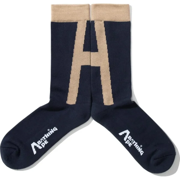 BAPE BY KAZUKI KURAISHI “A” LOGO SOCKS MENS