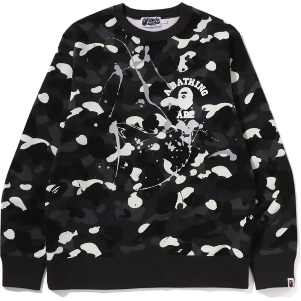 CITY CAMO PAINTING CREWNECK SWEATSHIRT MENS
