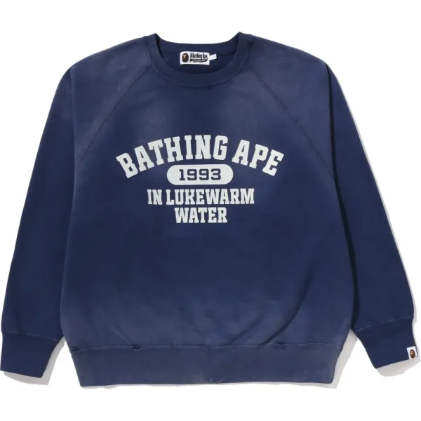 DESTROY WASHED EFFECT RELAXED FIT CREWNECK SWEATSHIRT MENS