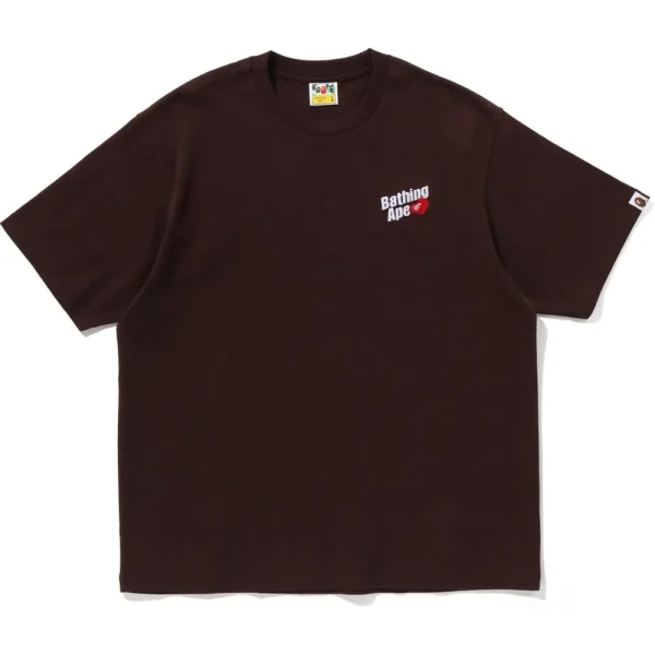 BAPE MENS A BATHING APE LOGO RELAXED FIT TEE