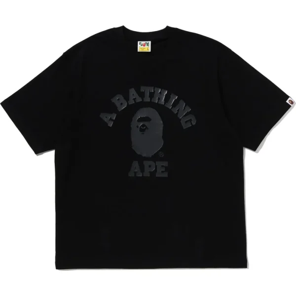 BAPE US BLACK FRIDAY METALLIC COLLEGE RELAXED FIT TEE MENS