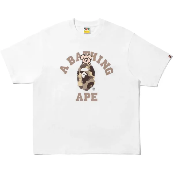 BAPE X STRAY KIDS PUPPYM COLLEGE TEE MENS