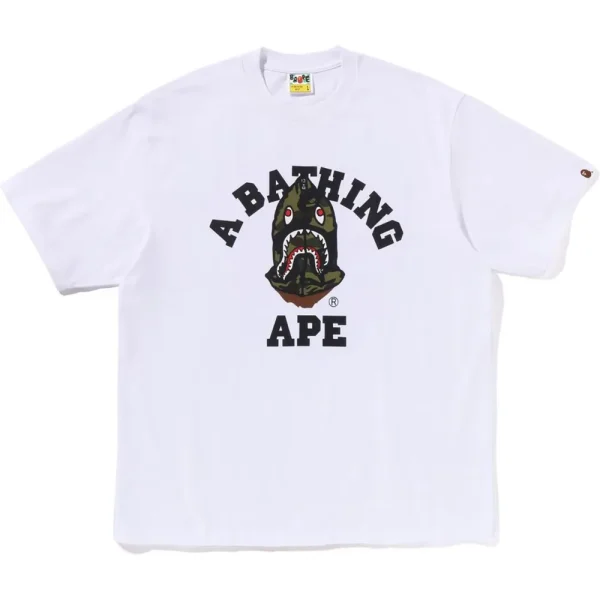 1ST CAMO SHARK SEIJIN COLLEGE RELAXED FIT TEE MENS