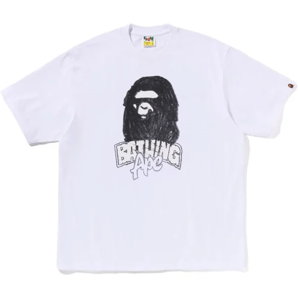 HAND DRAWN APE HEAD RELAXED FIT TEE MENS