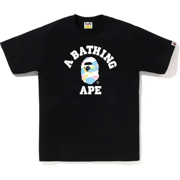 NEW MULTI CAMO COLLEGE TEE MENS