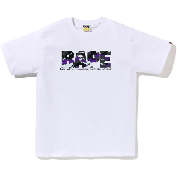GLITCH WOODLAND CAMO ARMY BAPE TEE MENS