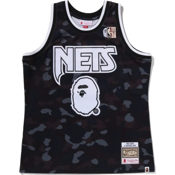 BAPE X M&N NBA – NEW JERSEY NETS SWINGMAN JERSEY MENS