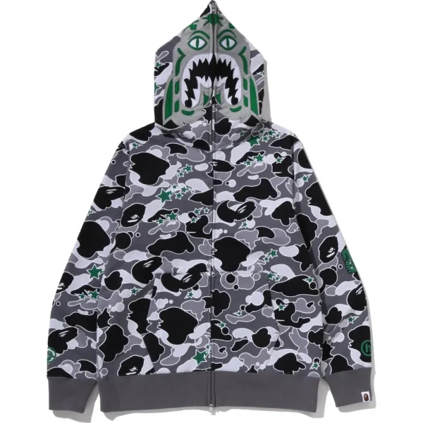 BAPE X HIDDEN STA CAMO TIGER FULL ZIP HOODIE MENS