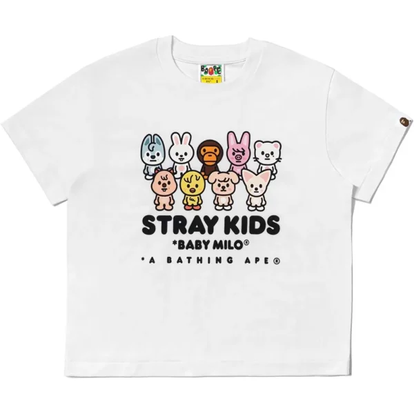BAPE X STRAYKIDS BABY MILO WITH SKZOO FAMILY RELAXED FIT TEE LADIES