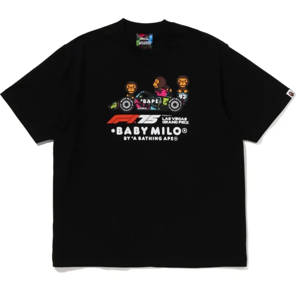 BAPE X F1LV MILO RELAXED FIT TEE MENS