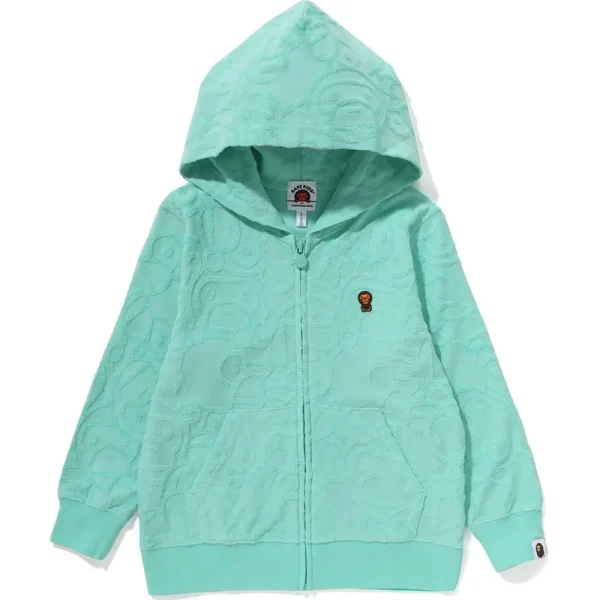ALL BABY MILO PILE ZIP HOODIE KIDS
